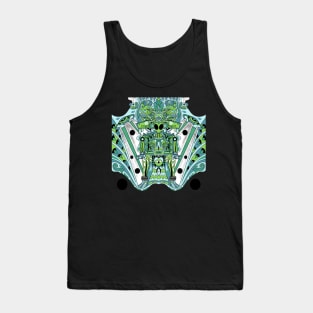 mictlan pandemic alien astronaut in hell space ecopop Tank Top